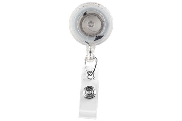 Brady 2120-4730 Clear Translucent Badge Reel with Clear Vinyl Strap & Spring Clip ( 25 pack ) 2120-4730