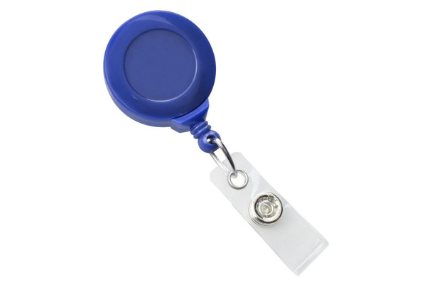 Brady 2120-7642 Royal Blue Badge Reel with Clear Vinyl Strap & Swivel Spring Clip ( 25 pack ) 2120-7642