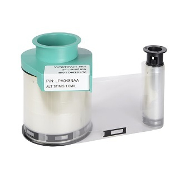 Evolis LPA048NAA ALTERNATE CLEAR PATCH 1.0 MIL (600 prints / roll) SMART CUT / MAG CUT LPA048NAA