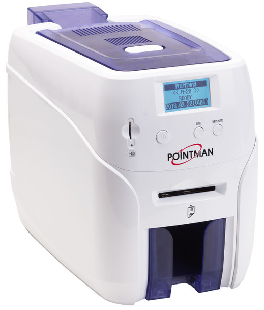 Pointman N12-0121-00 Nuvia N20 Single Side Printer ‐ USB & Ethernet + MIFARE and Contact Smart Card Encoder