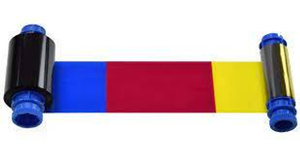 Dascom 23406028B DC-8600 YMCKK Ribbon for PatchIM only (400 Color & Black Front / Black Back images) 23406028B
