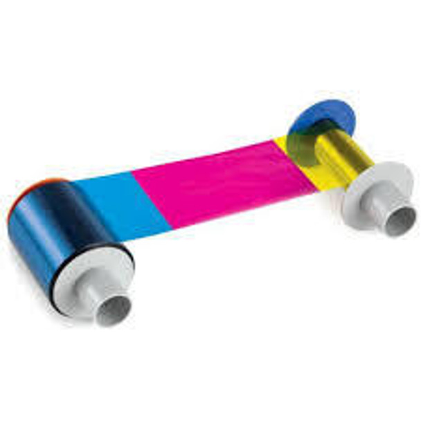Fargo 084514 YMCFK: Full-color ribbon with resin black and a dye based fluorescing panel 084514