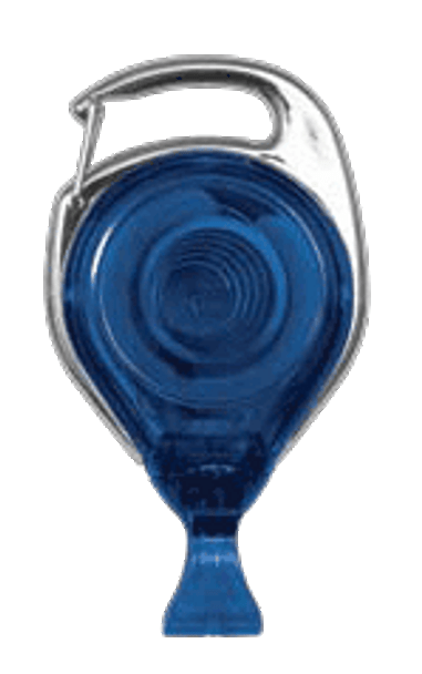 Brady 2120-7060 Carabineer Reel Badge Card Holder Only - Translucent Blue