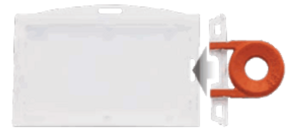 Brady 1840-6610 Locking Card Holders-Protects ID Card From Tampering Badge Card Holder - Horizontal ( 50 pack ) 1840-6610