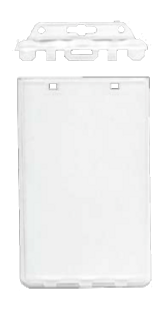 Brady 1840-6040 Permanent locking card holder - Horizontal ( 50 pack ) 1840-6040