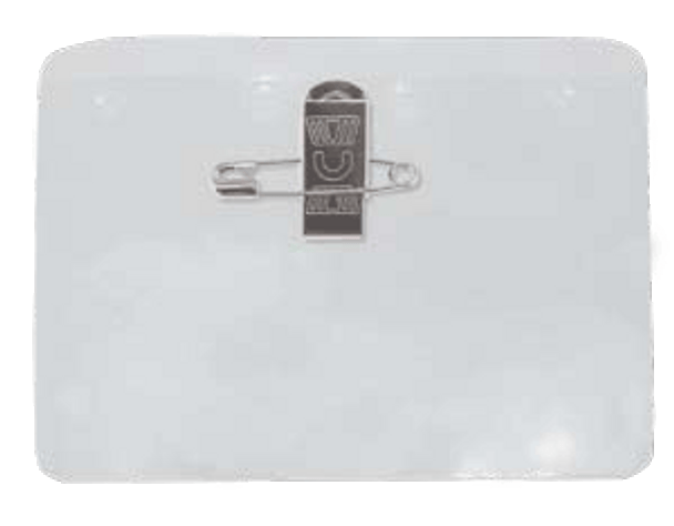 Brady 1817-1000 Multiple Ways to Attach Your ID Badge Card Holder - w/ pin/clip combo - Horizontal ( 100 PACK ) 1817-1000