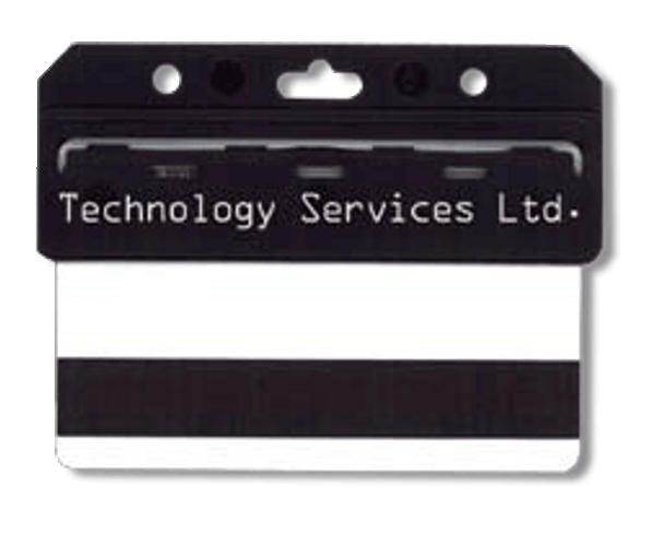 Brady 1840-8001 Easy-Access Card Holder - Black 1840-8001