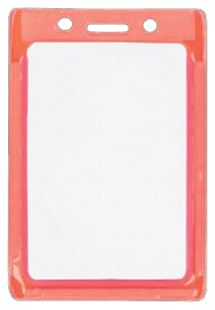 Brady 1820-3010 Safety Framed Reflective Badge Holder - Reflects & Glows in the Dark Badge Card Holder - Horizontal 1820-3010