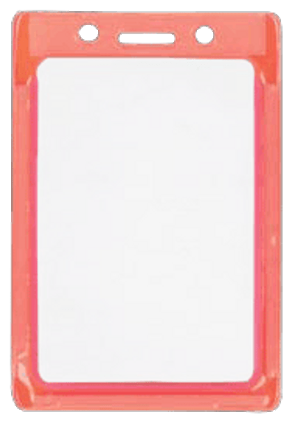 1820-3010 Safety Framed Reflective Badge Holder - Reflects & Glows in the Dark Badge Card Holder - Horizontal