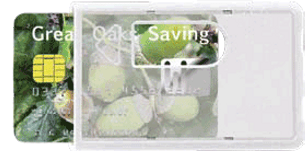Brady 1840-6600 Bank/ATM Card Holder - Horizontal 1840-6600