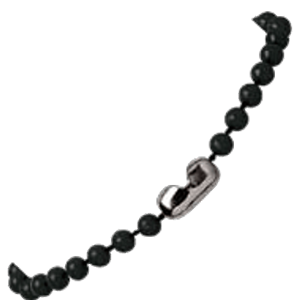 2130-4001 Large plastic bead chain - Black