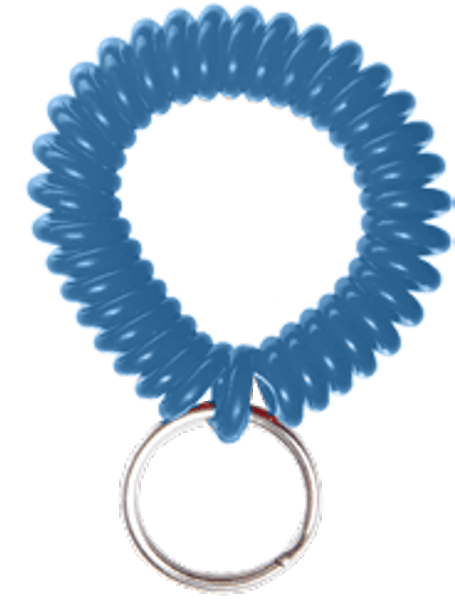 Brady 2140-6302 Color Elastic Wrist Band - Split Ring - Blue (250 pack ) 2140-6302