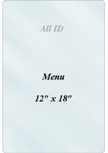 Brady 1205-8005 Menu Laminate: 12" x 18" - 3 mil 1205-8005