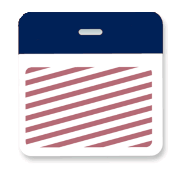 Brady T5904A Timebadge backparts Expiring Badge - 3 x 3" Clip on - Dark Blue 5904