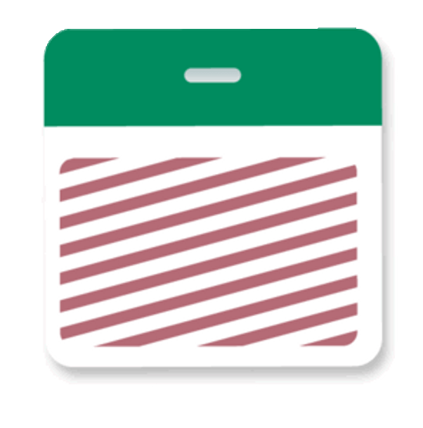 Brady T5905A Timebadge backparts Expiring Badge - 3 x 3" Clip on Color Header - Green 5905