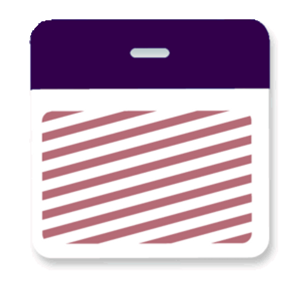 Brady T5907A Timebadge backparts Expiring Badge - 3 x 3" Clip on Color Header - Purple 5907