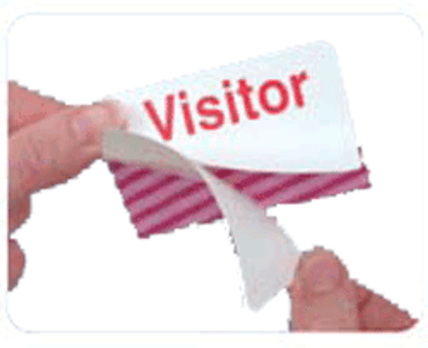 Brady 05812 Manual Badge - Adhesive "Visitor" Expiring Badge 5812