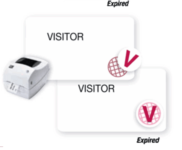 Brady T6122 Available timespot Designs - Red "V" Expiring Badge