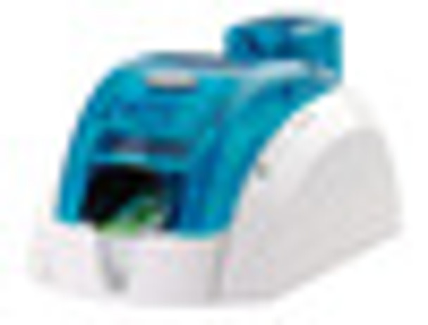 Pebble 4 Evolis Ocean Blue Singe-Sided Color Card Printer w/ Mag Encoder