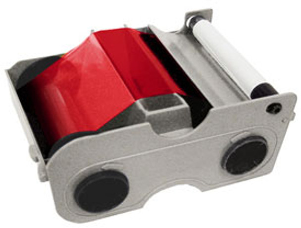 44235 Fargo Red Cartridge w/Cleaning Roller - 1000 images