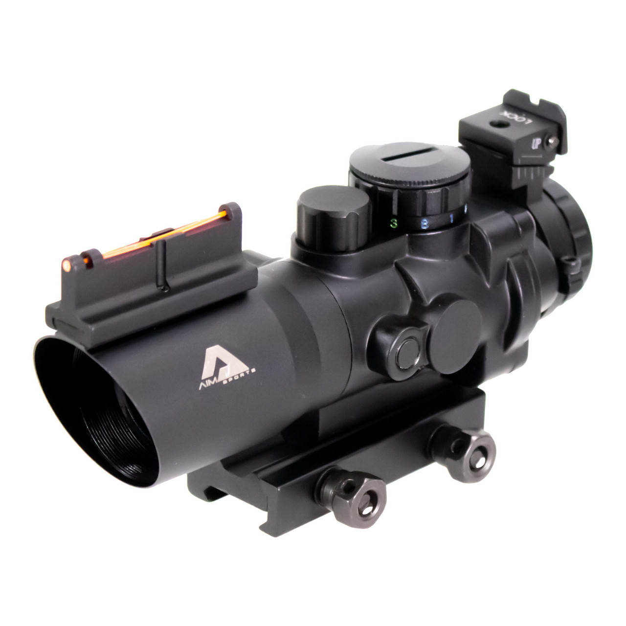 MISSION リポインター 4X32 TRI ILLUMINATED SCOPE W/FIBER OPTIC SIGHT ARROW PLX RETICLE