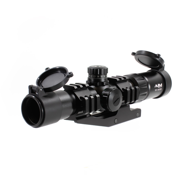 1.5-4X30 TRI ILL. CQB SCOPE WITH LOCKING TURRETS/3/4 CIRCLE