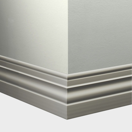 Tarkett Millwork Diplomat Wall Base Silver Grey- MW55A