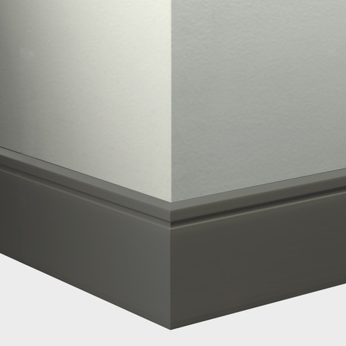Tarkett Millwork Reveal Wall Base 6 inch Charcoal