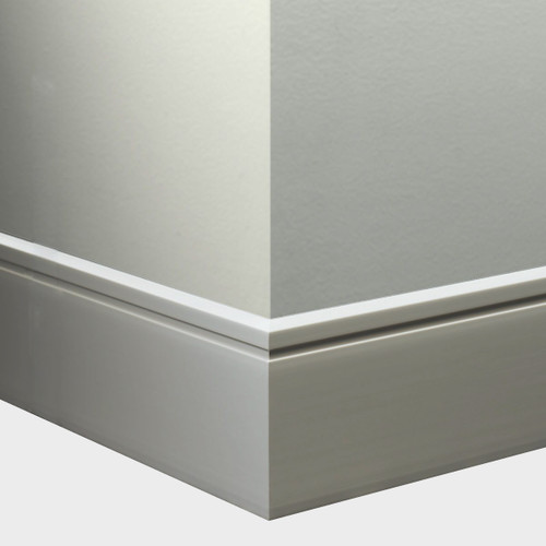 Tarkett Millwork Reveal Wall Base 6 inch Platinum