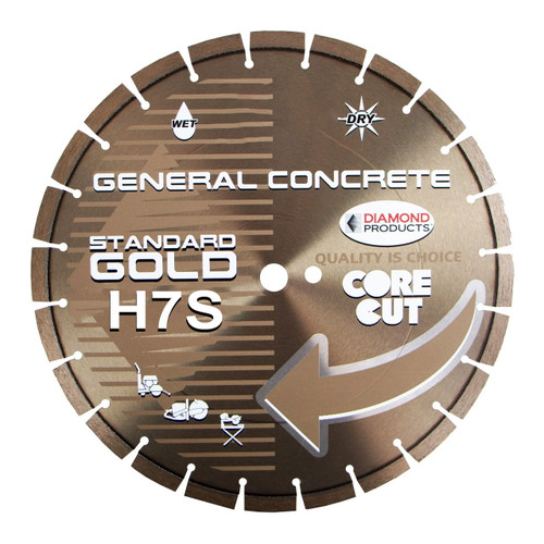 Diamond Products Gold H7S Concrete Segmented Blade, 20 inch