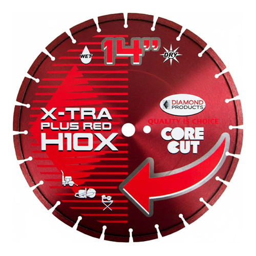 Diamond Products Green Concrete and Asphalt Blade Xtra Red H10X, 14 inch