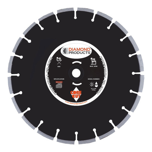Diamond Products Brick, Block DM86P Premium Blade, 20 inch