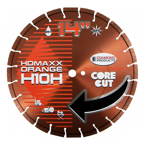 Diamond Products Masonry High Speed H10H Heavy Duty Orange Blade, 20 inch