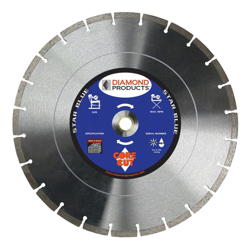 Diamond Products Masonry Diamond Blade 18 inch Star Blue