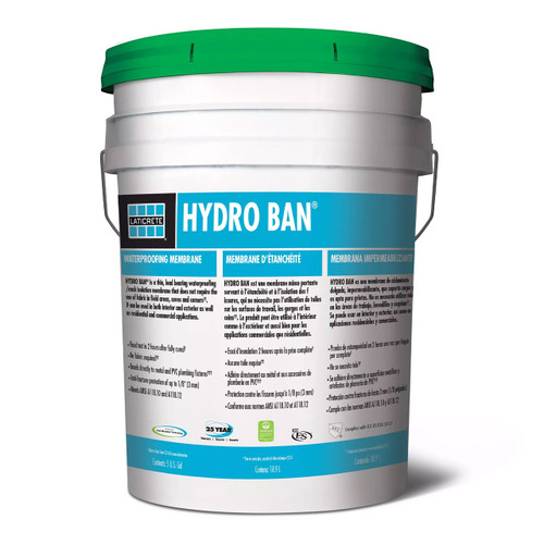 Laticrete Hydro Ban Waterproofing Crack Isolation Membrane 5 Gallons