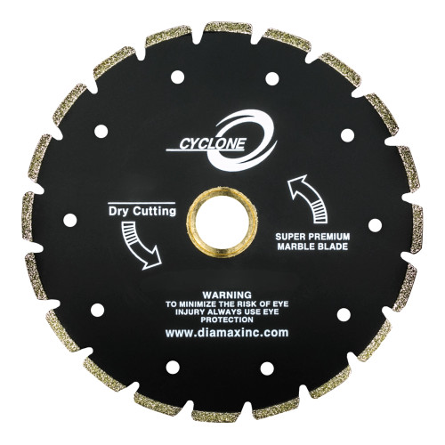 Diamax Cyclone Electroplated Diamond Blade Marble Porcelain,7 inch
