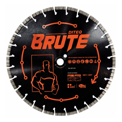 Diteq C/S 32 Brute Arix High Speed Premium Hard Concrete Blade, 18 inch