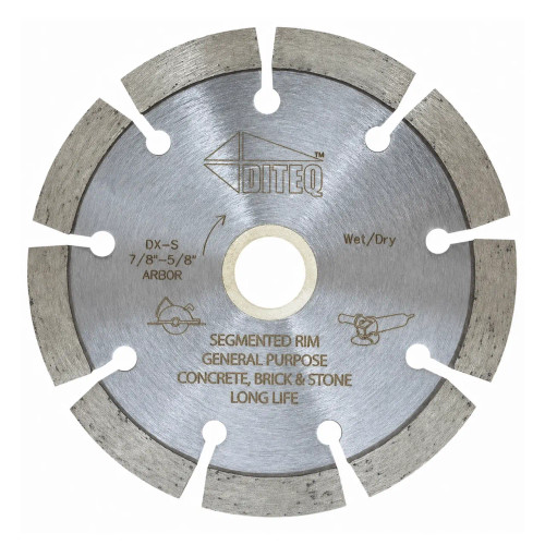 Diteq DX-S General Purpose Segmented Blade Best Value, 6 inch, Pack of 5