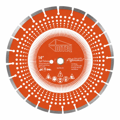 Diteq C-44AX Arix Pro IV High Performance Blade for Concrete and Asphalt, 14 inch