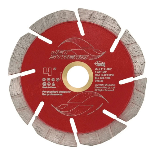 Diteq JS-S High Speed Jet Stream Diamond Blade for Concrete and Masonry, 4 inch, Pack of 10