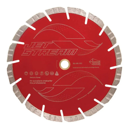 Diteq JS-S High Speed Jet Stream Diamond Blade for Concrete and Masonry, 10 inch, Pack of 3