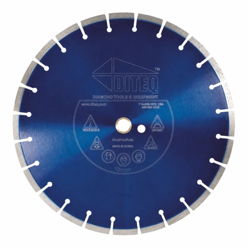 Diteq U-22 Premium Blade for Concrete and Masonry, 14 inch, 20mm Arbor