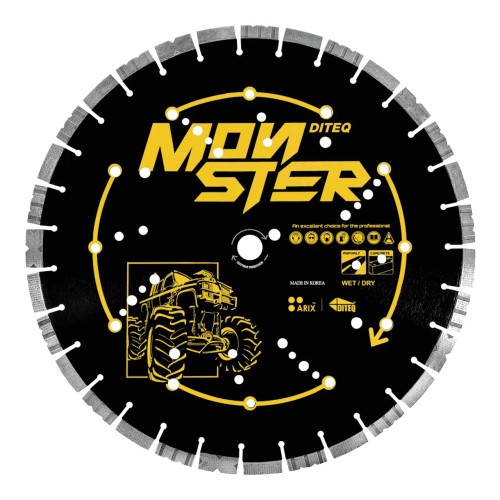 Diteq C/A-33MB Arix Monster Premium Blade for Concrete and Asphalt, 20 inch