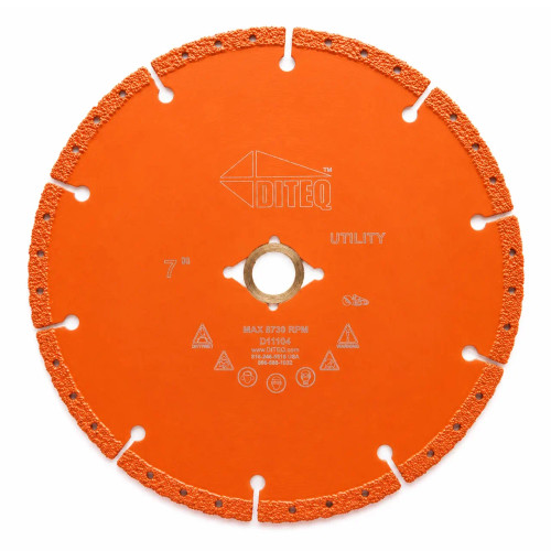 Diteq D-23 Premium Rescue and Utility Blade for Metal and Concrete, 7 inch