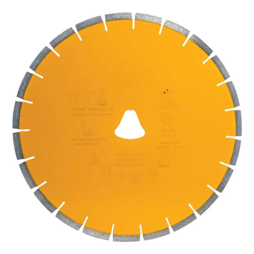 Diteq GC 46AX Arix Early Entry Green Concrete Blade, Yellow, Soff Cut, 14 inch