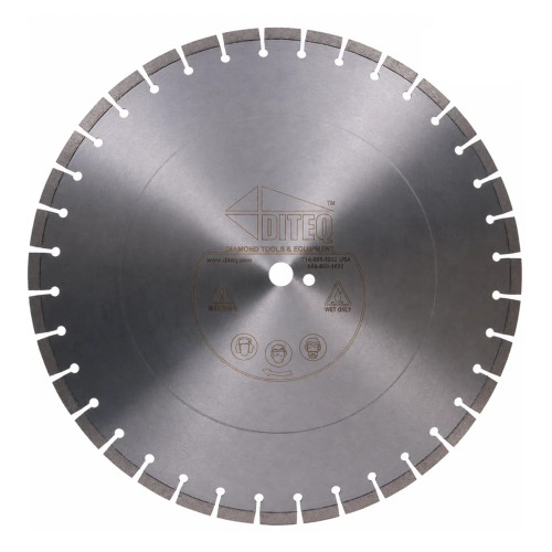 Diteq Pro Fast Blade for Harder Aggregate and Steel, Wet Cutting, 14 inch