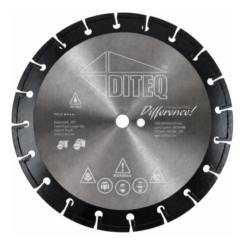 Diteq A-59 Professional Blade for Soft Asphalt and Green Concrete, 16 inch