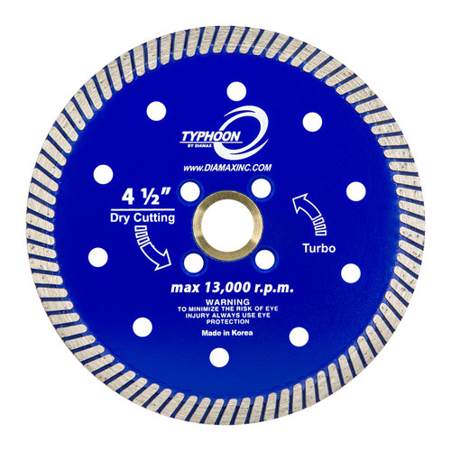 Diamax Typhoon Granite 4.5 Inch Turbo Blade