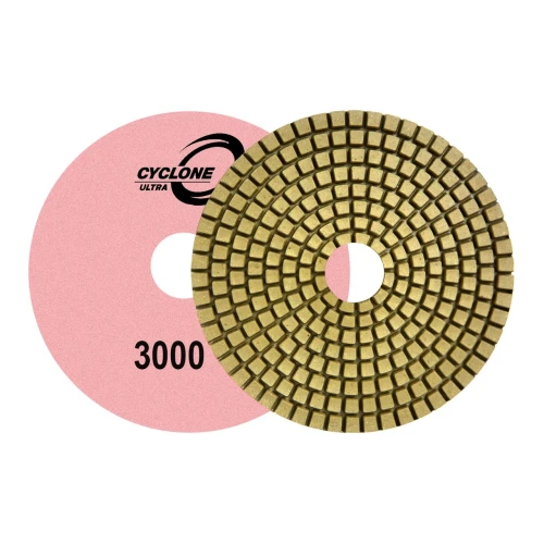 Diamax Cyclone Ultra Wet Stone Granite Polishing Pads- 3000 Grit, 5 inch