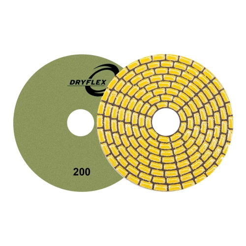 Diamax Dryflex Dry Polishing System- Granite Stone, 200 Grit 4 Inch